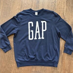 GAP Men's Deep Blue Crewneck Sweater